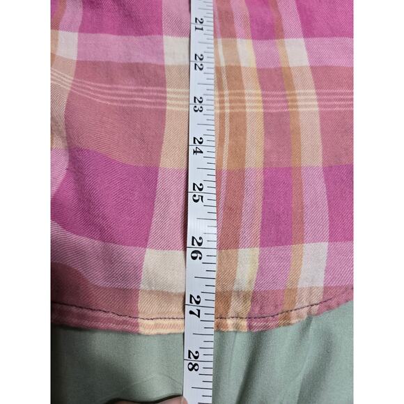 Chaps 1x women's purple dip dye button up flannel shirt - Picture 11 of 11